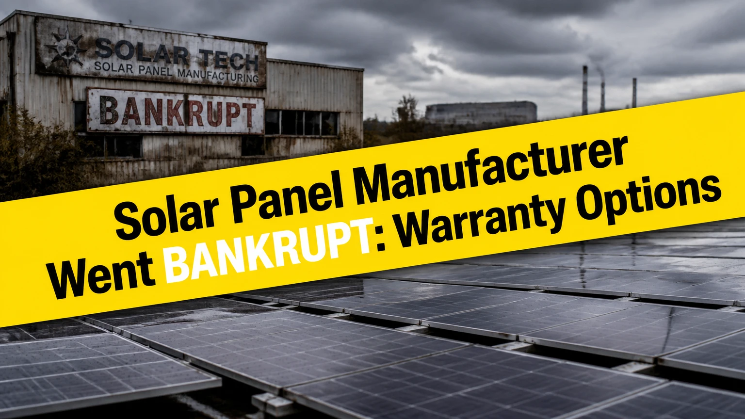 solar panel manufacturer went bankrupt warranty options