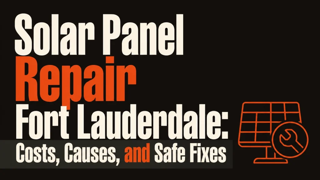solar panel repair fort lauderdale