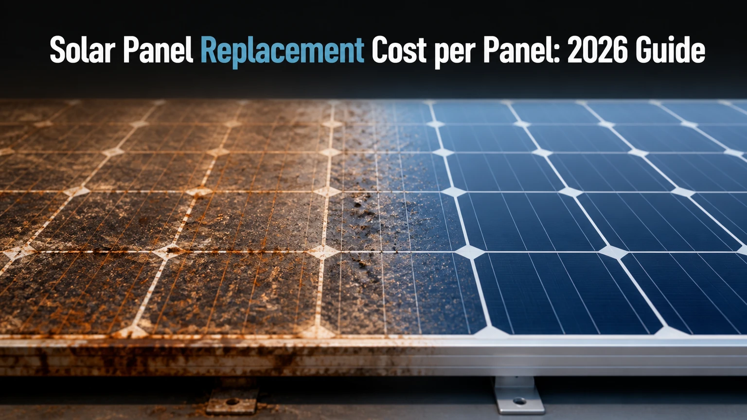 solar panel replacement cost per panel