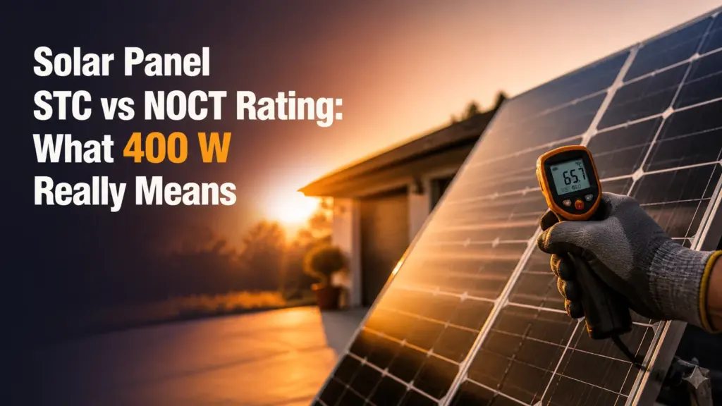 solar panel stc vs noct rating
