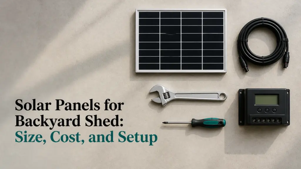 solar panels for backyard shed