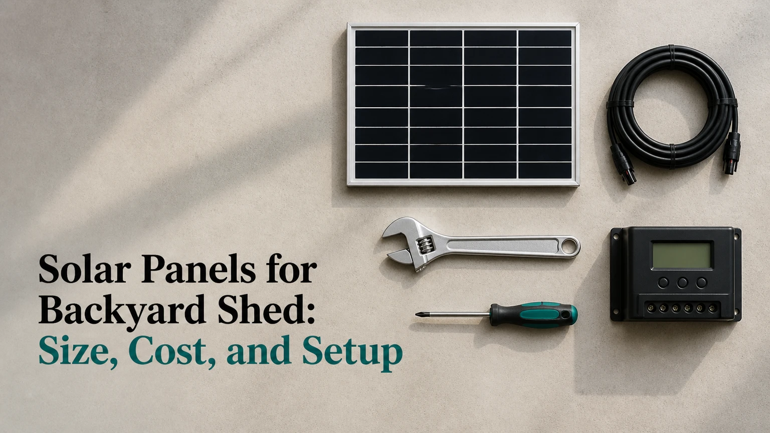 solar panels for backyard shed