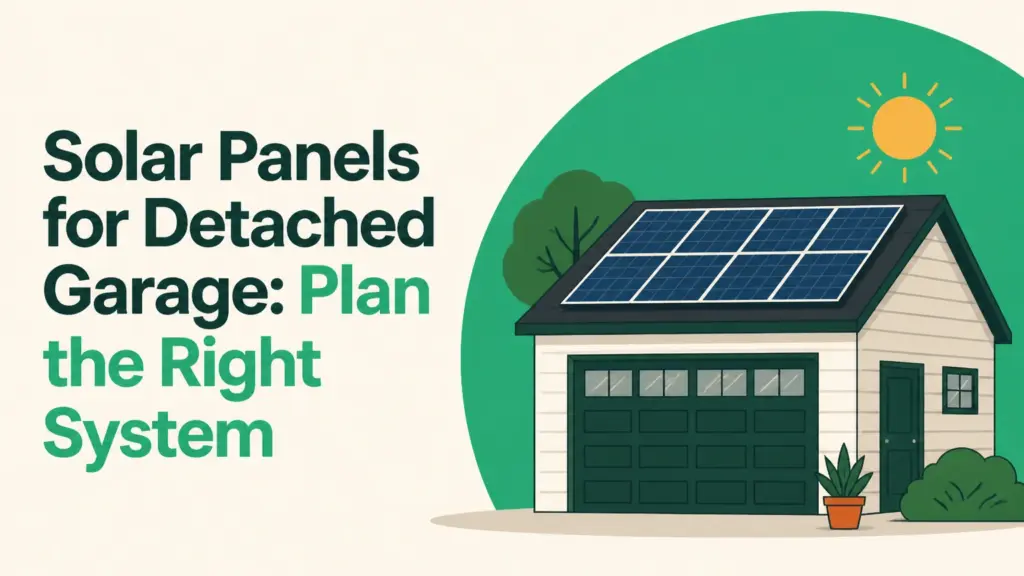solar panels for detached garage