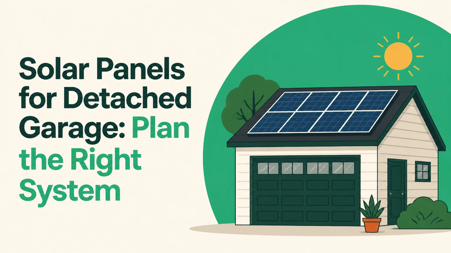 solar panels for detached garage
