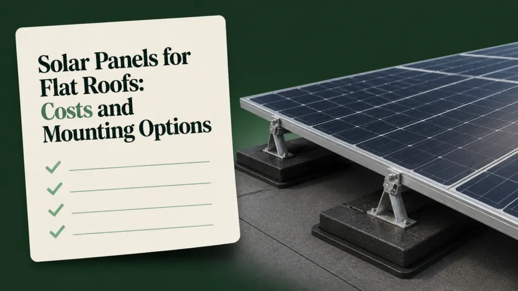solar panels for flat roofs