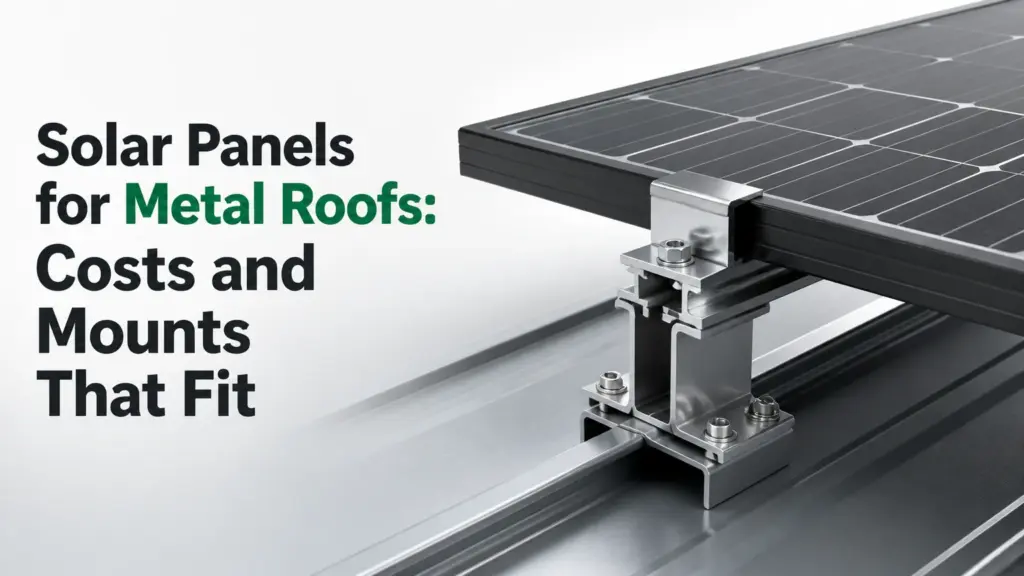 solar panels for metal roofs