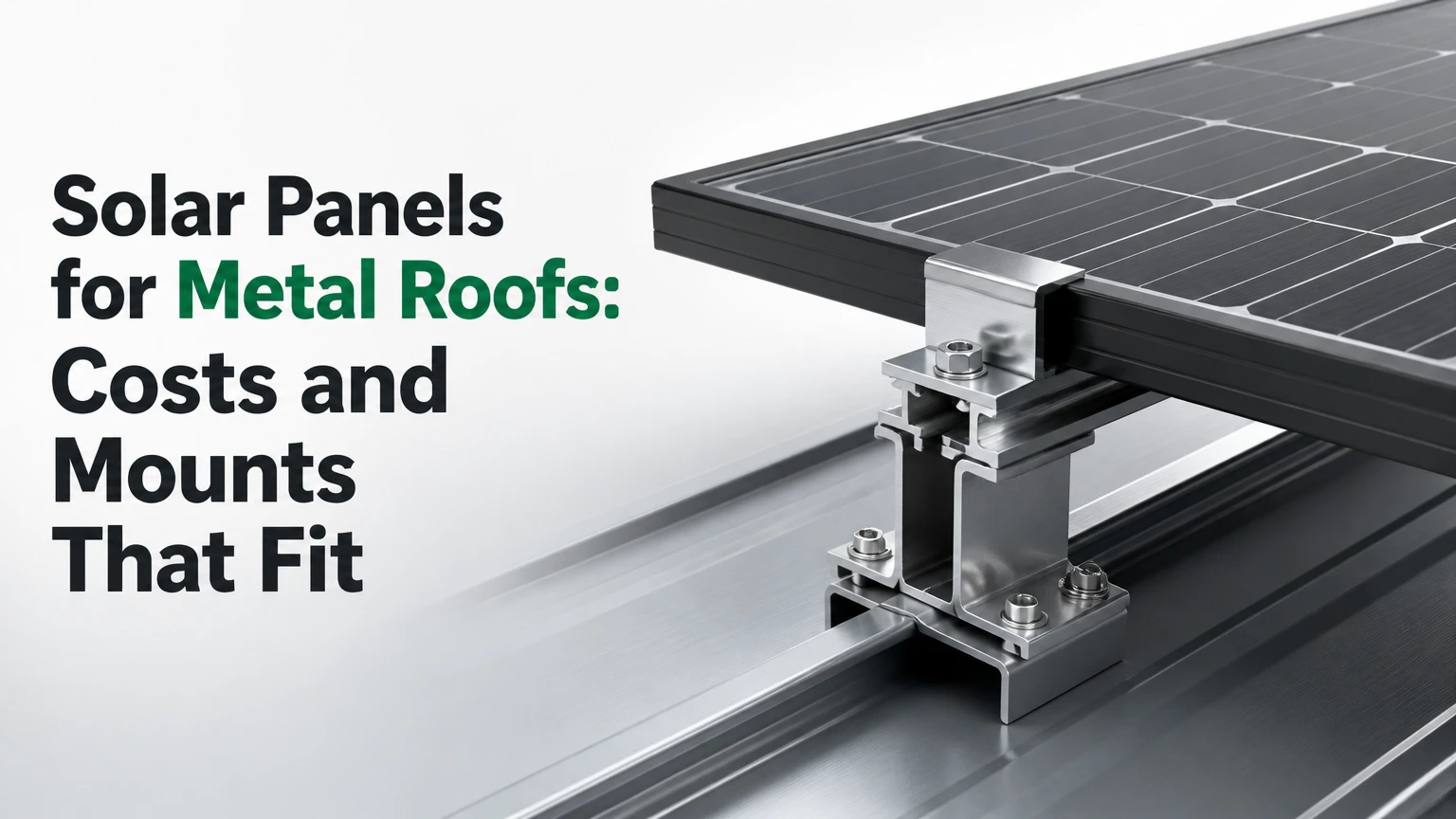 solar panels for metal roofs