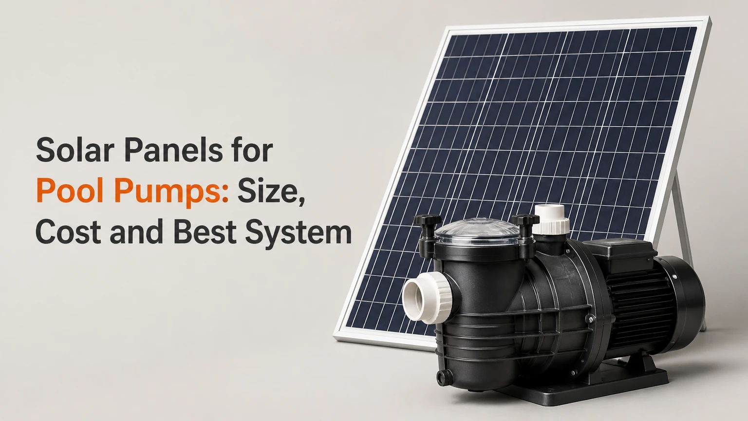 solar panels for pool pumps