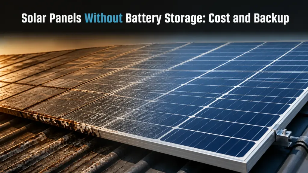 Solar Panels Without Battery Storage: Cost and Backup