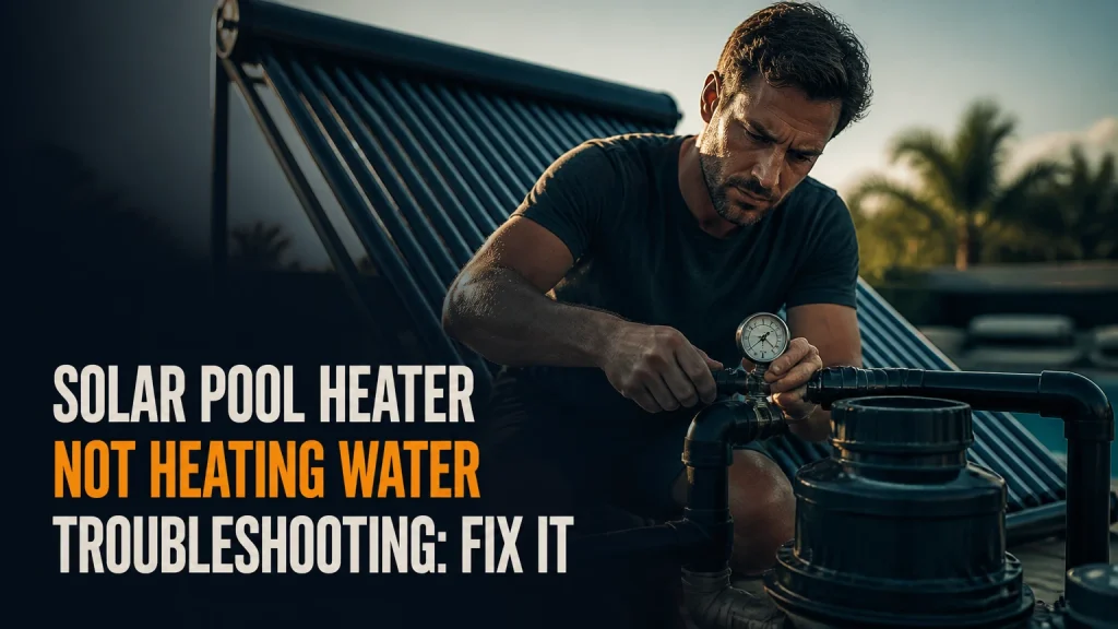 solar pool heater not heating water troubleshooting