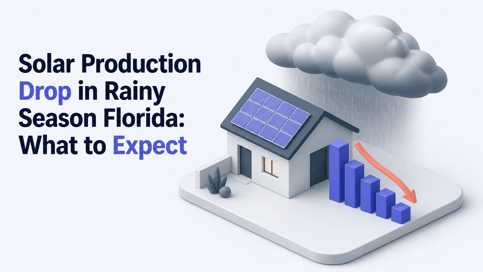 solar production drop in rainy season florida