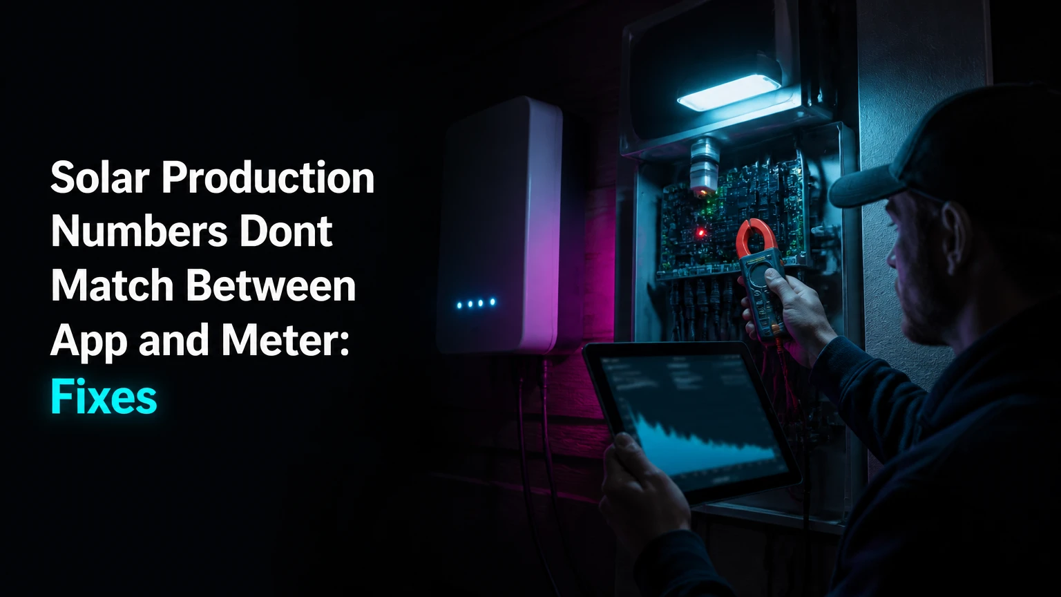 solar production numbers dont match between app and meter