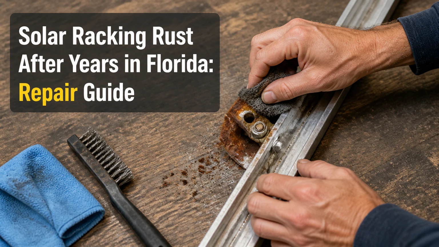 solar racking rust after years in florida