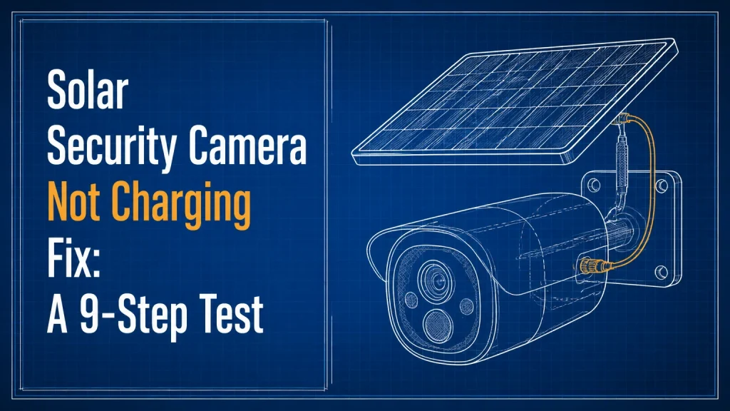 solar security camera not charging fix