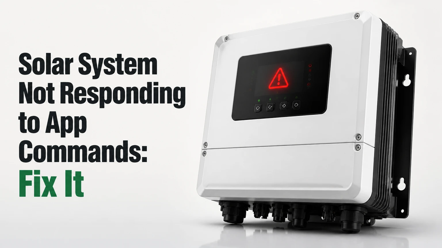 solar system not responding to app commands