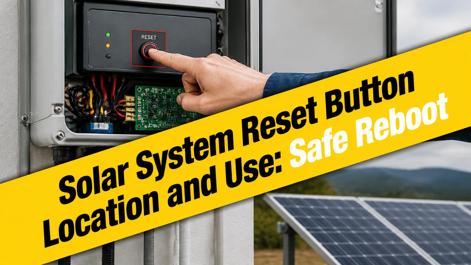 solar system reset button location and use