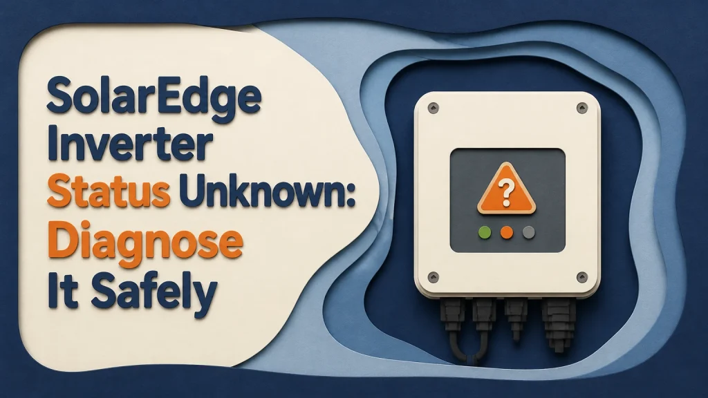 solaredge inverter status unknown