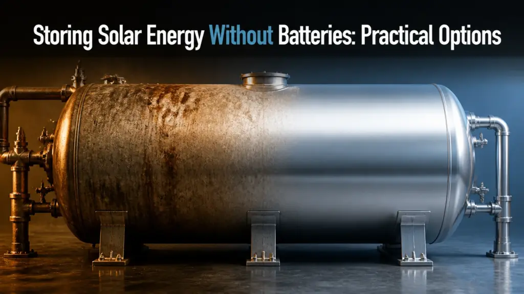 Storing Solar Energy Without Batteries: Practical Options
