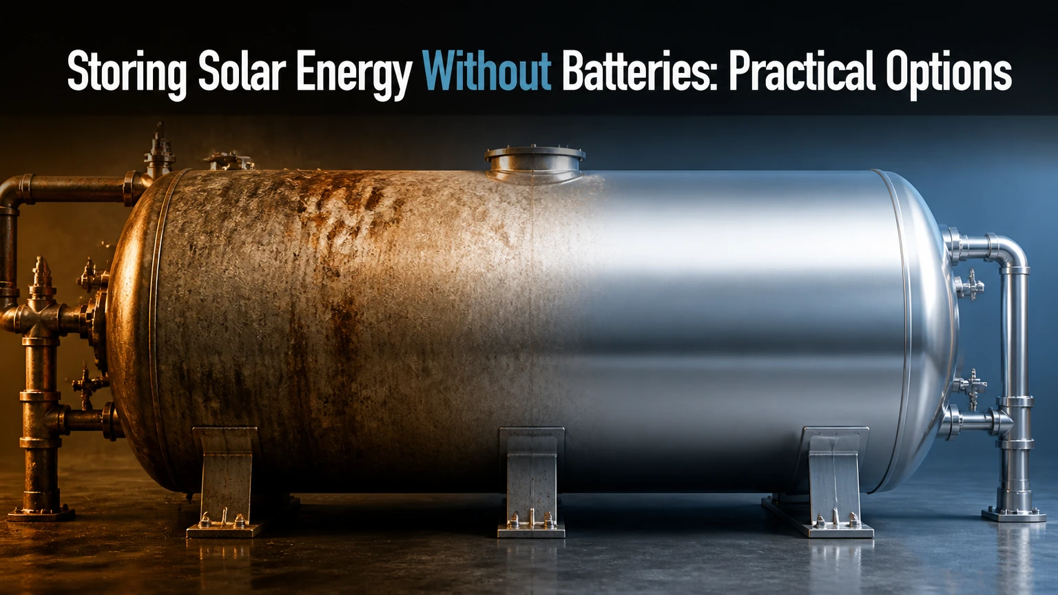Storing Solar Energy Without Batteries: Practical Options