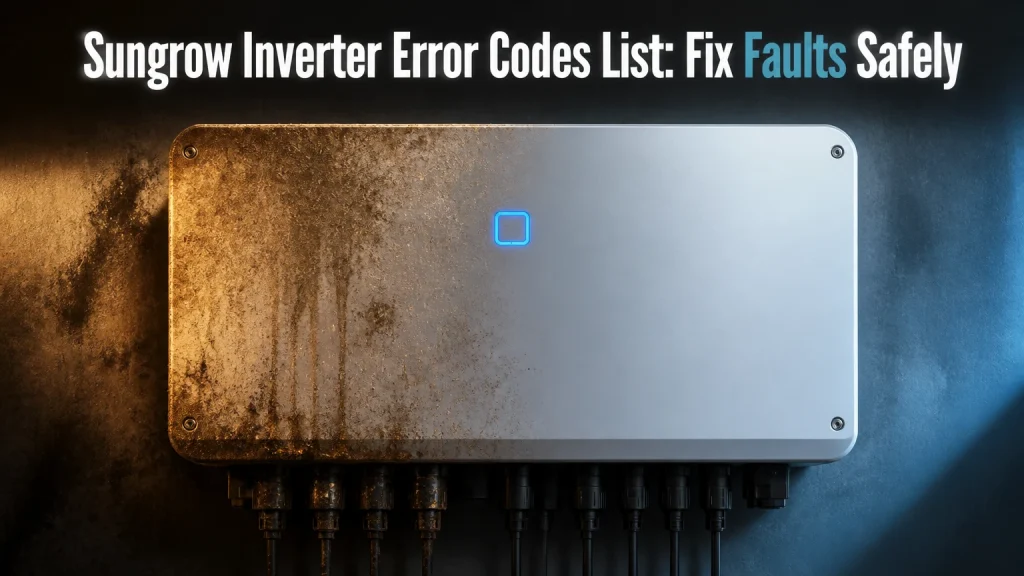 sungrow inverter error codes list