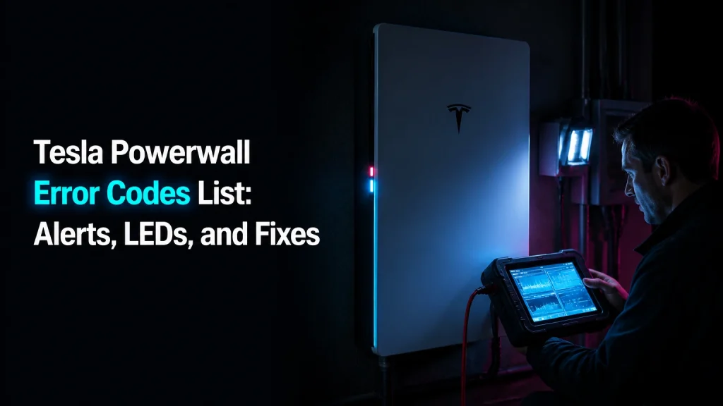 tesla powerwall error codes list