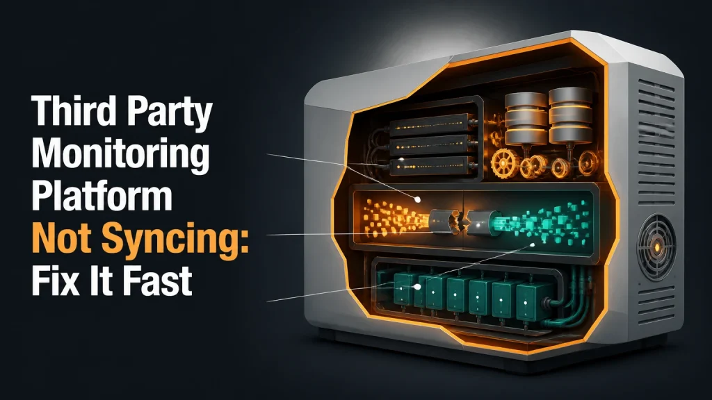 third party monitoring platform not syncing