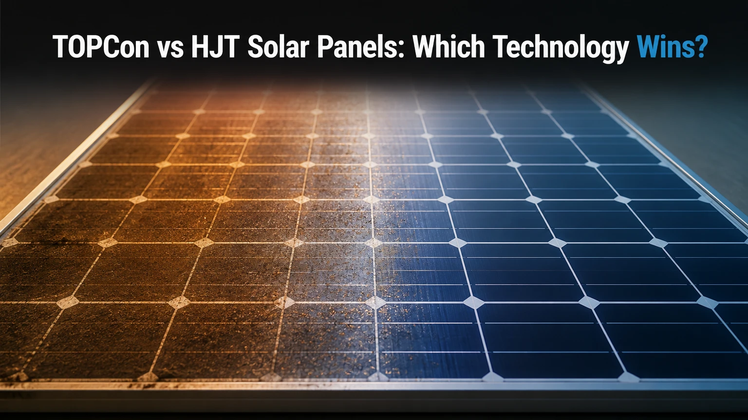 topcon vs hjt solar panels