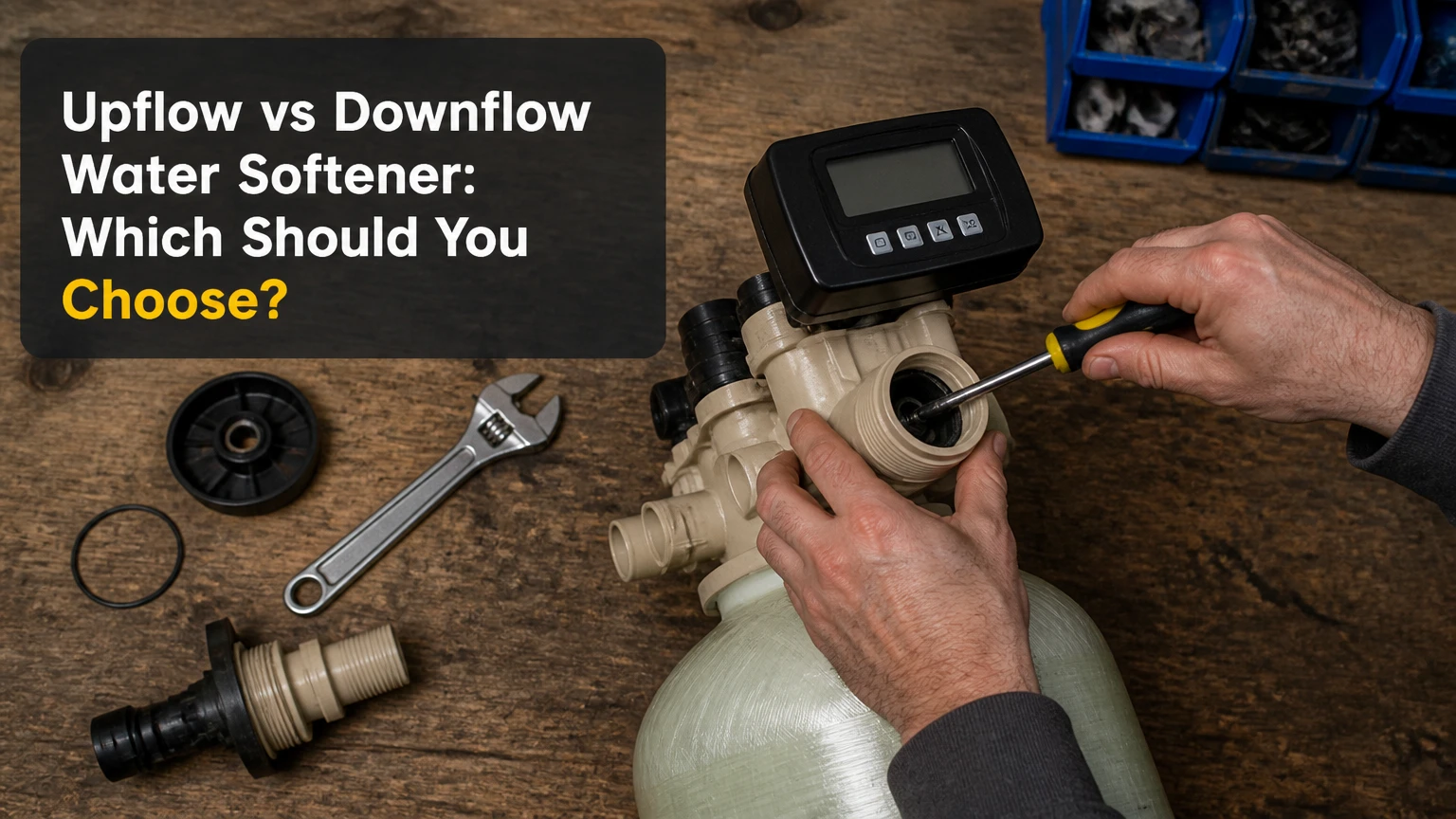 upflow vs downflow water softener