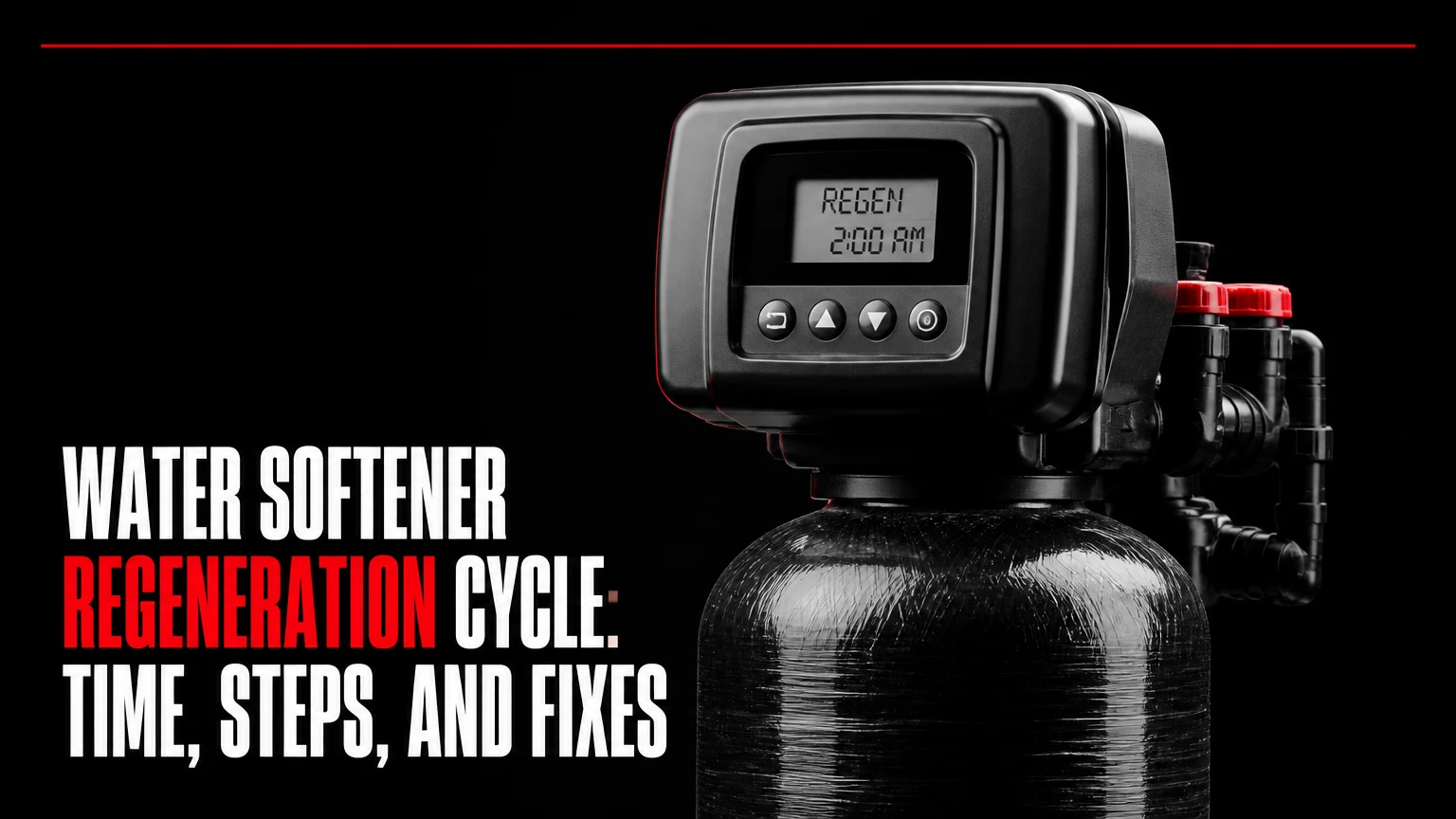 water softener regeneration cycle