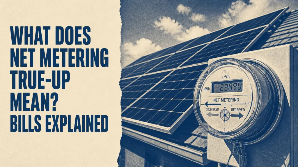 what does net metering true up mean
