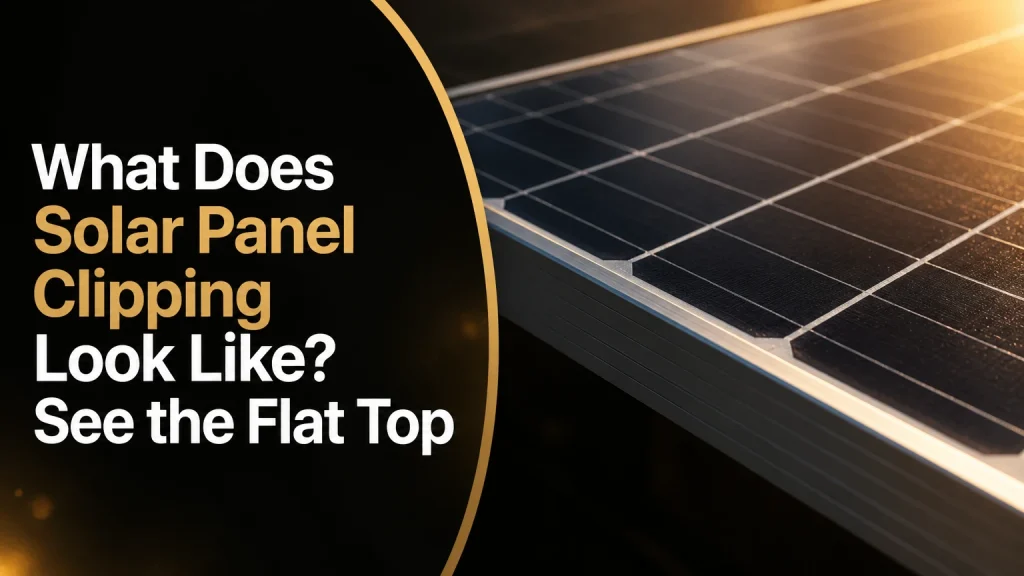 what does solar panel clipping look like