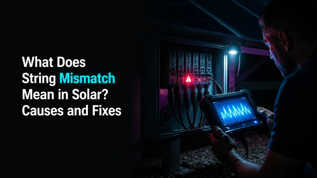 what does string mismatch mean in solar