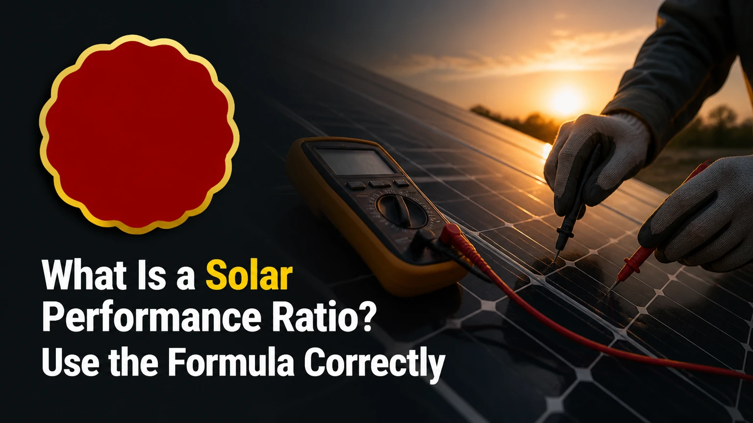 what is a solar performance ratio