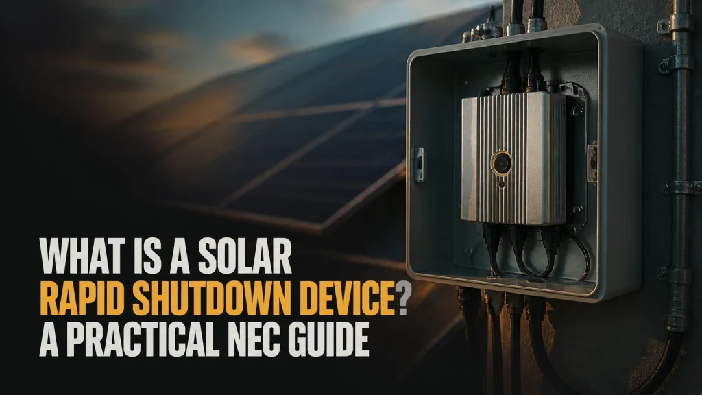 what is a solar rapid shutdown device