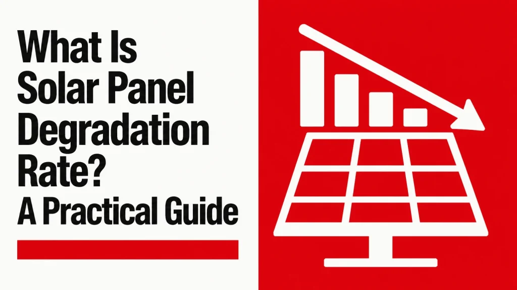what is solar panel degradation rate