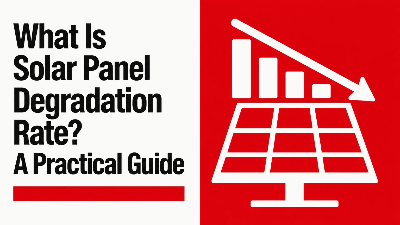 what is solar panel degradation rate