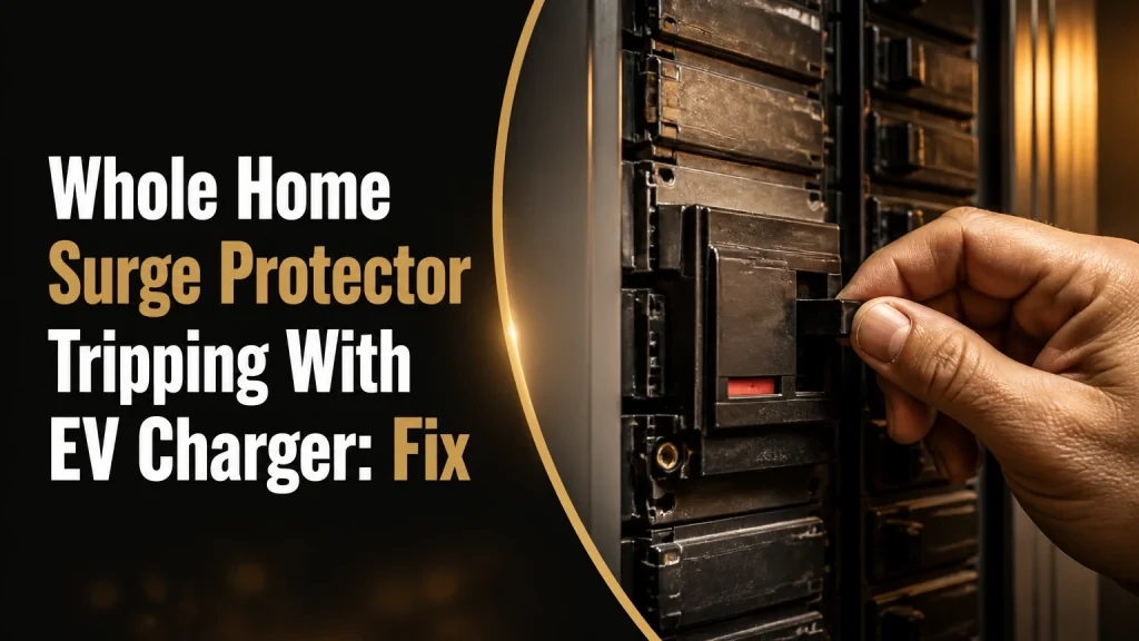 whole home surge protector tripping with ev charger