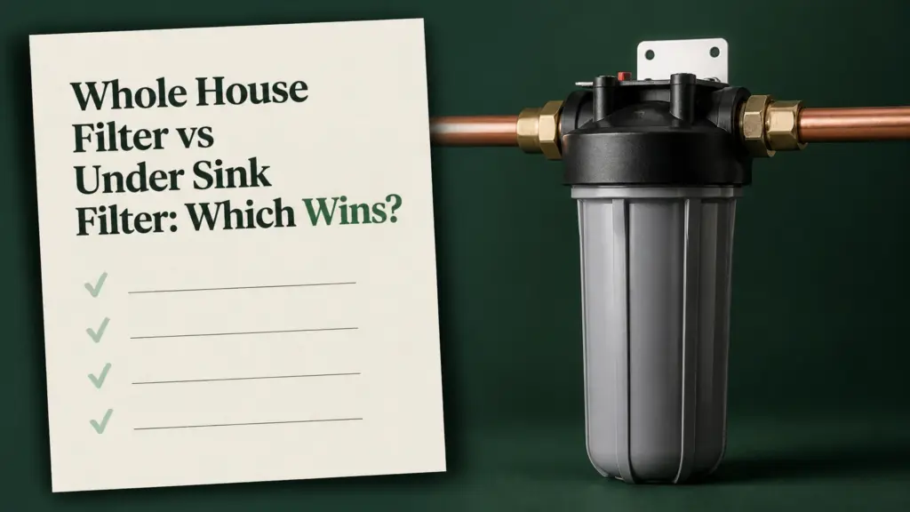 whole house filter vs under sink filter