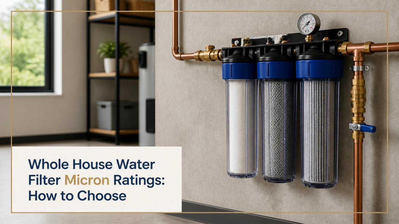whole house water filter micron ratings