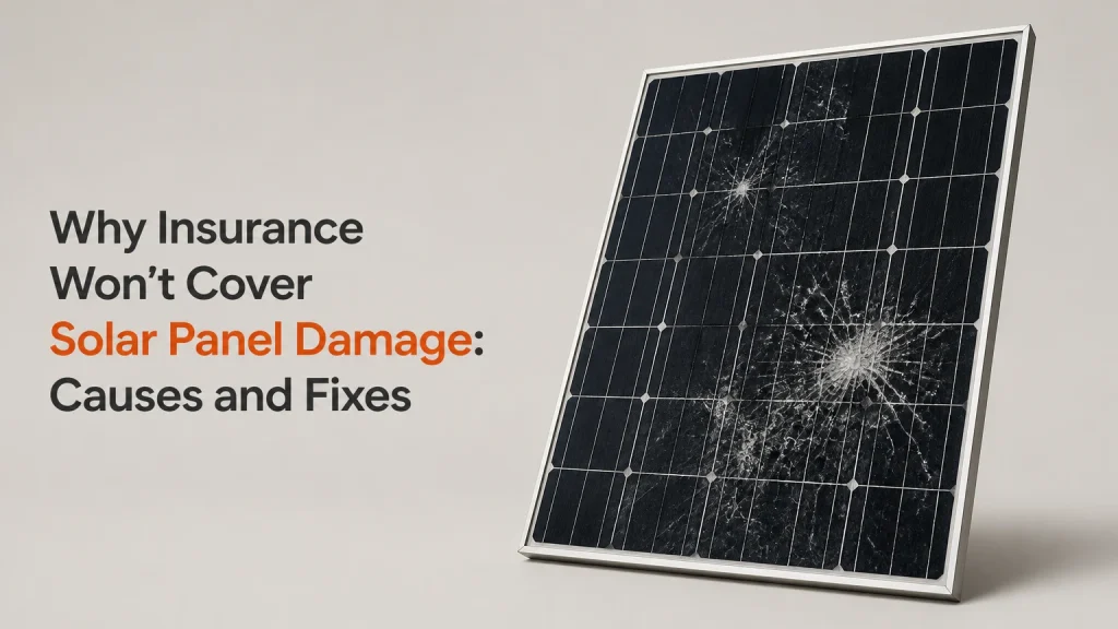 insurance wont cover solar panel damage why