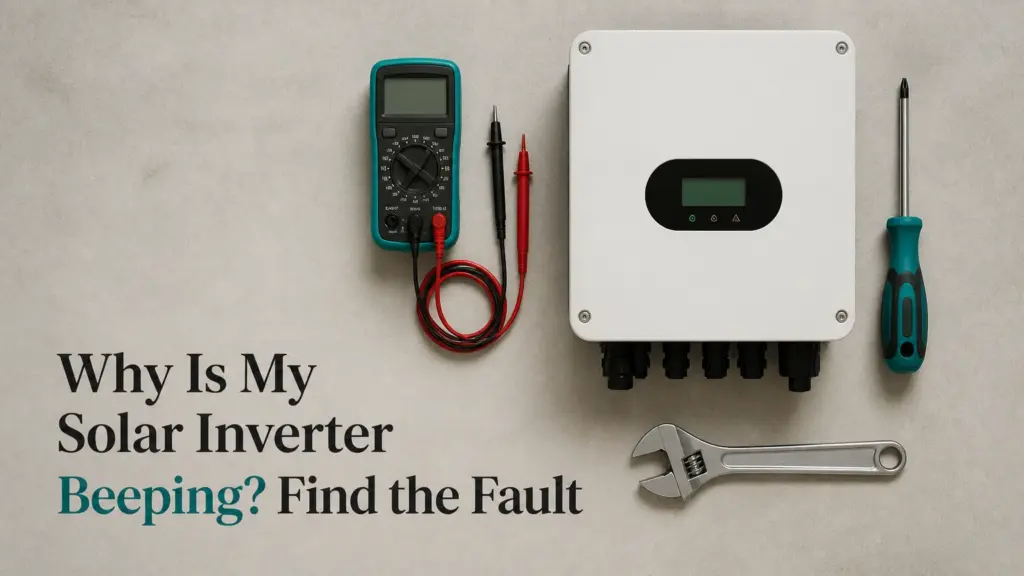 why is my solar inverter beeping