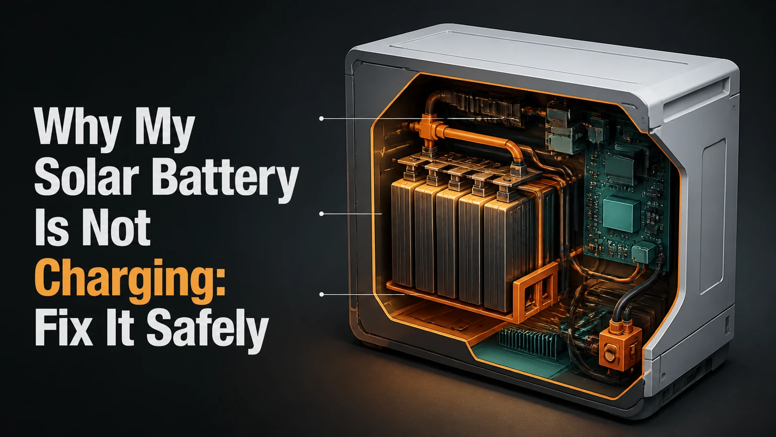 Why My Solar Battery Is Not Charging: Fix It Safely
