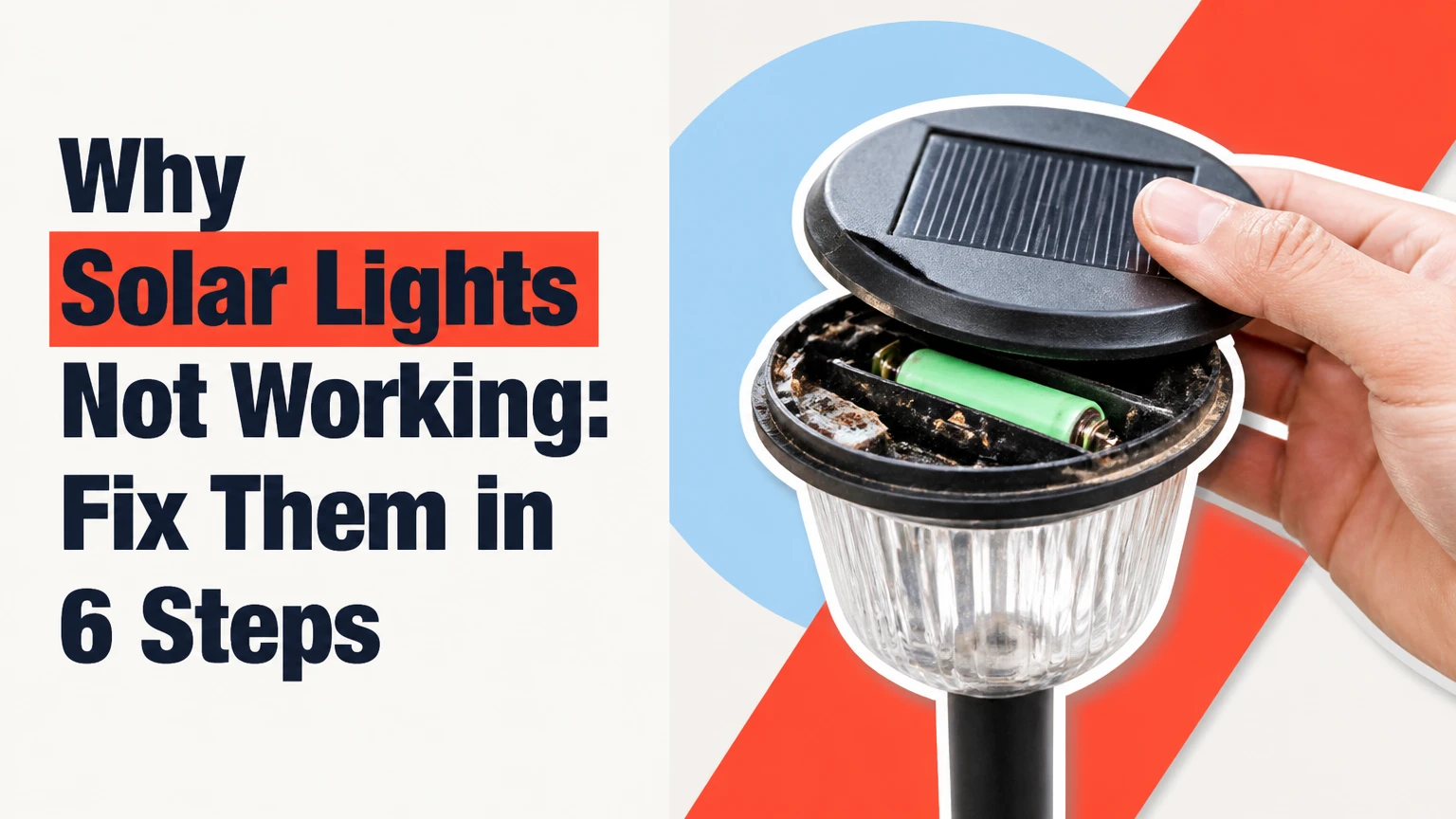 Why Solar Lights Not Working: Fix Them in 6 Steps