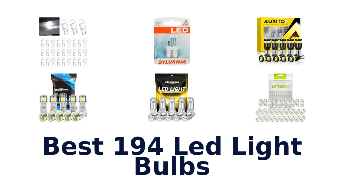Best 194 Led Light Bulbs