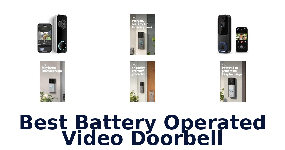 Best Battery Operated Video Doorbell