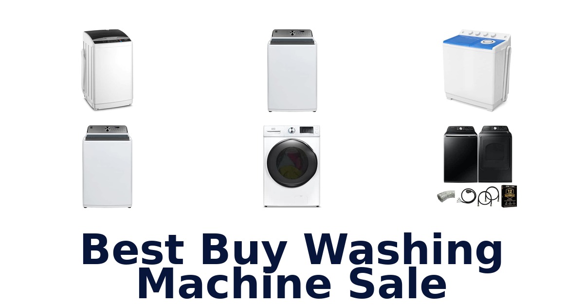 Best Buy Washing Machine Sale