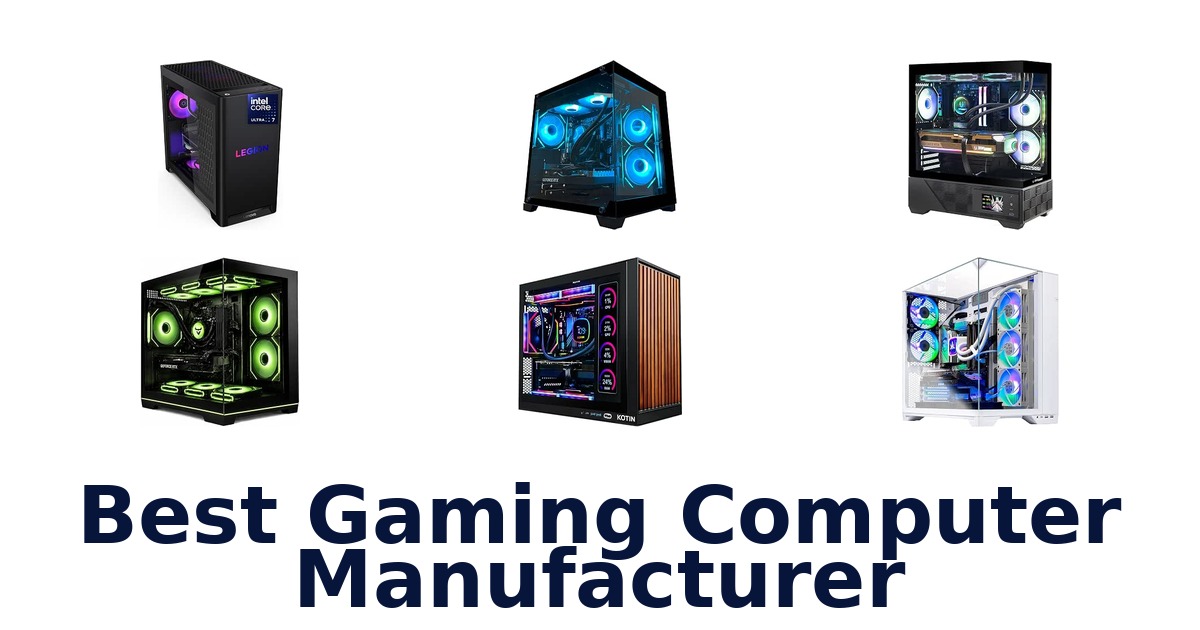Best Gaming Computer Manufacturer