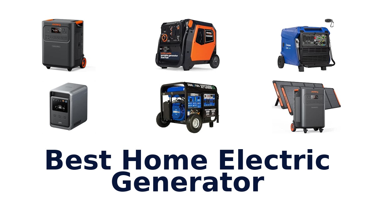 Best Home Electric Generator