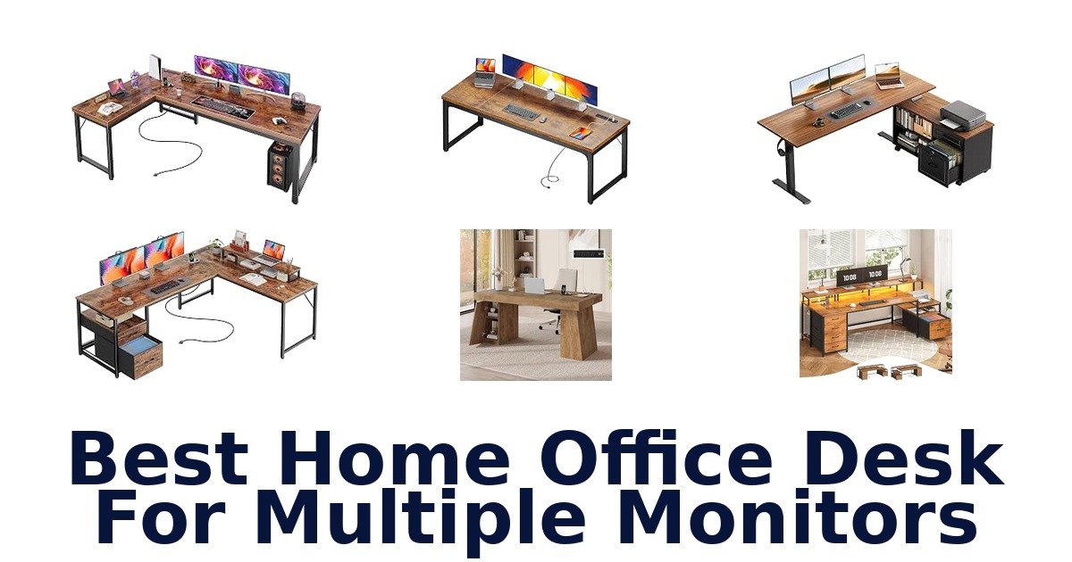 Best Home Office Desk For Multiple Monitors