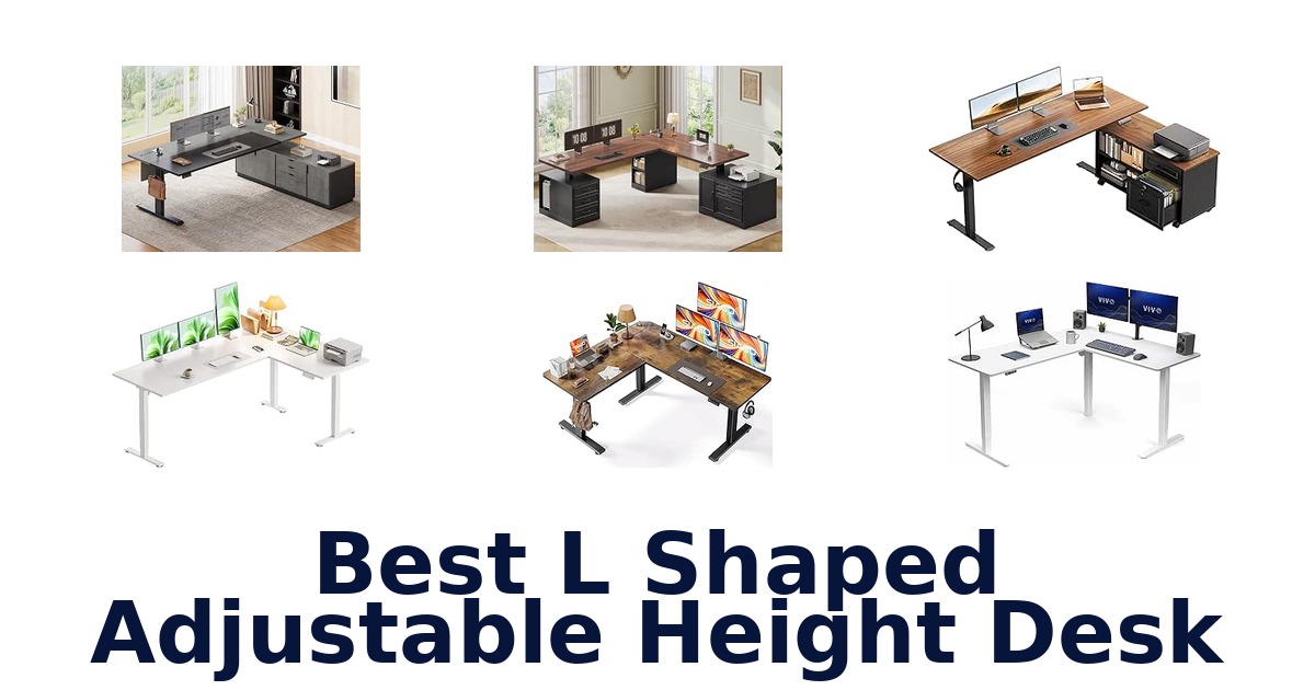 Best L Shaped Adjustable Height Desk